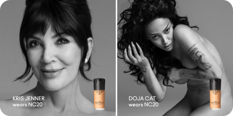 Kris Jenner and Doja Cat wearing shade NC20